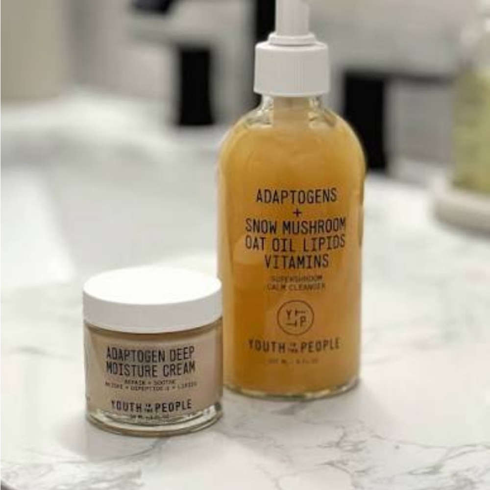 Youth to The People Cleanser Snow Mushroom Cleanser and Deep Moisture Cream Set